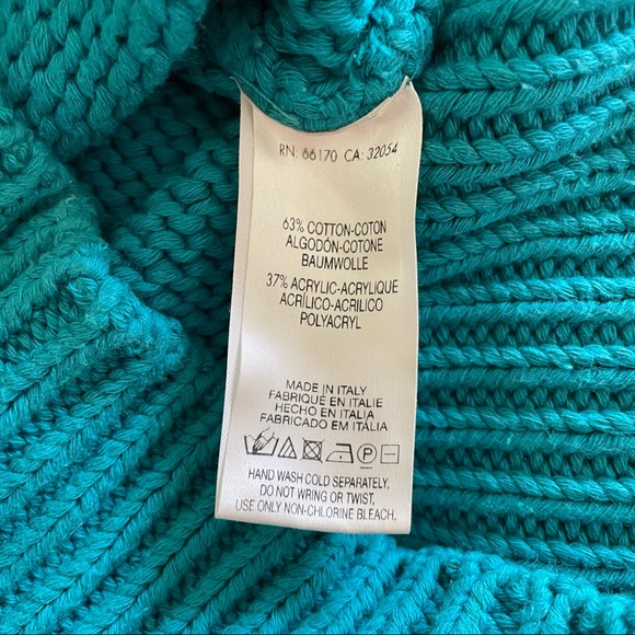 Moth teal colored knit top - Picture 7 of 8